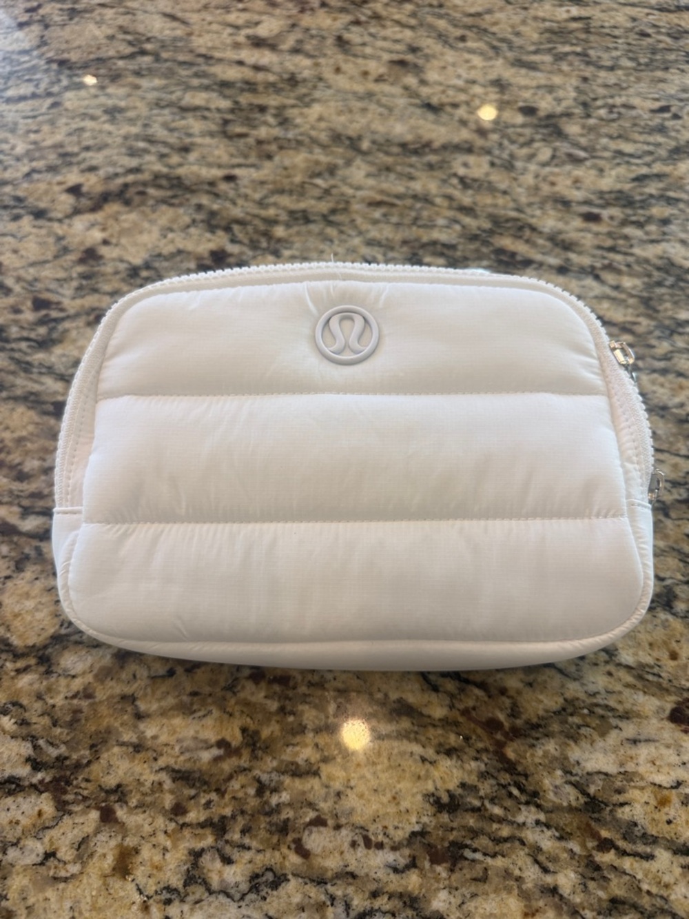 lululemon White Crossbody Pouch with Interior Mesh Pocket